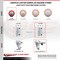 Service Caster 3 Inch Red Poly Wheel Swivel 7/8 Inch Square Stem Caster Set Total Lock Brake SCC-SQTTL20S314-PPUB-RED-78-4 - alternate 5
